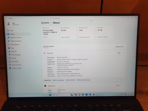 Dell xps 9510 11800h - 15,